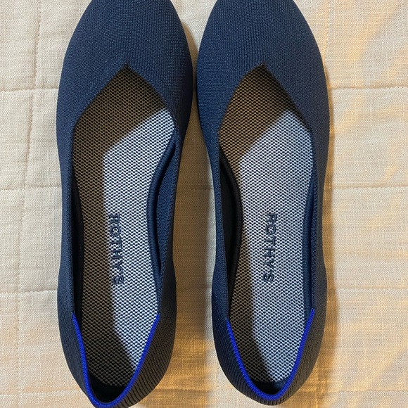 Rothy's Shoes - Rothy's Navy Blue Knit Women's Ballet Flats